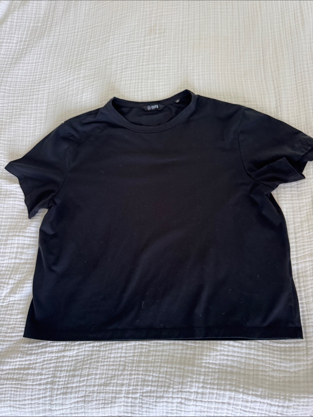 Cuts Clothing Black Short Sleeve Crewneck Tee